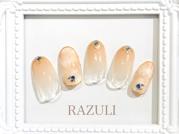 ネイルアンドジュエリーラズリ(Nail＆Jewelry RAZULI)/シンプル大理石ネイル