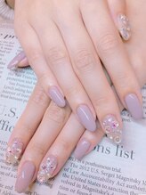 ルナネイル(LUNA NAIL)/シアーパープルネイル