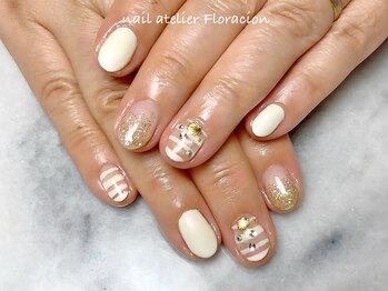 ネイルアトリエ フロラシオン/贅沢アートの褒められネイル91