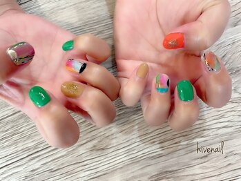 ハイブネイル(Hive nail)/個性的デザイン