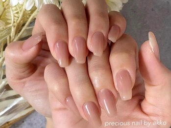 プレシャス ネイル(Precious nail)の写真/《ワンカラーは400種類～》ベテランスタッフ在籍で仕上がりの良さに自信あり♪美フォルムにこだわった施術*