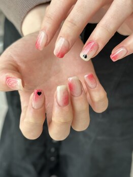 ペロ 名古屋(pelo)/桃ネイル