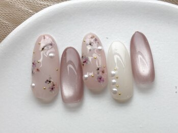 押し花ネイル/定額7000円