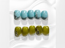 ユメノソラ 越谷店(yumeno空)/塗りかけデザイン ¥3900