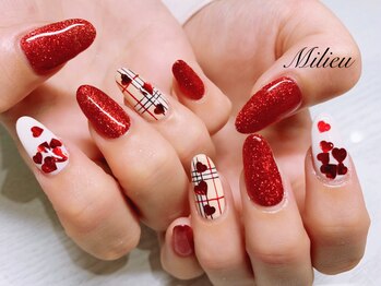 ミリュウ(Milieu)/バーバリーチェック×ハート