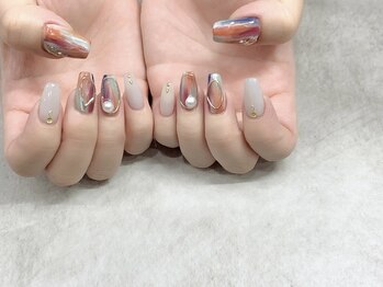 トランク ネイル(trunc nail)/120分付け放題☆ペイントアート