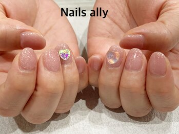 ネイルズアリー 立川店(Nails ally)/オーロラ×ハート×うるうる×夏