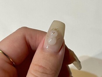 アイネイルズ 梅田店(I nails)/Shikumo限定雪だるま透明感