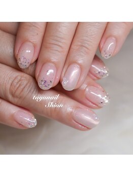 たゆ ネイル(たゆnail)/パラジェルキラキラネイル☆