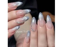 マグネットグラデーション洗練された華やかネイル♪