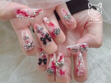 フロル(FLOR)/ゴテゴテネイル　タイダイネイル