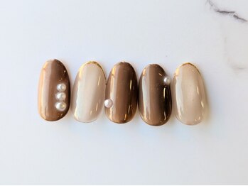 レアレア(Lea lea)の写真/オフィスでも日常使いでも大活躍のシンプルネイル!アットホームな雰囲気の小規模プライベートサロン☆