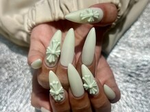 プロテア(protea)/クロムハーツ風パーツネイル