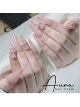 オーラネイル(Aura Nail)/上品ピンクベージュ
