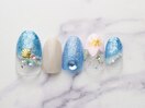 海ハイビスカスネイル全員￥8500