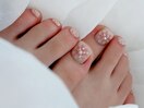 《フット》お花ネイル