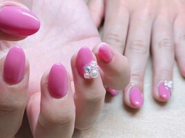 ワンカラーにパール(^^)