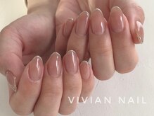 ヴィヴィアン ネイル(Vivian nail)/春カラー　ラメライン