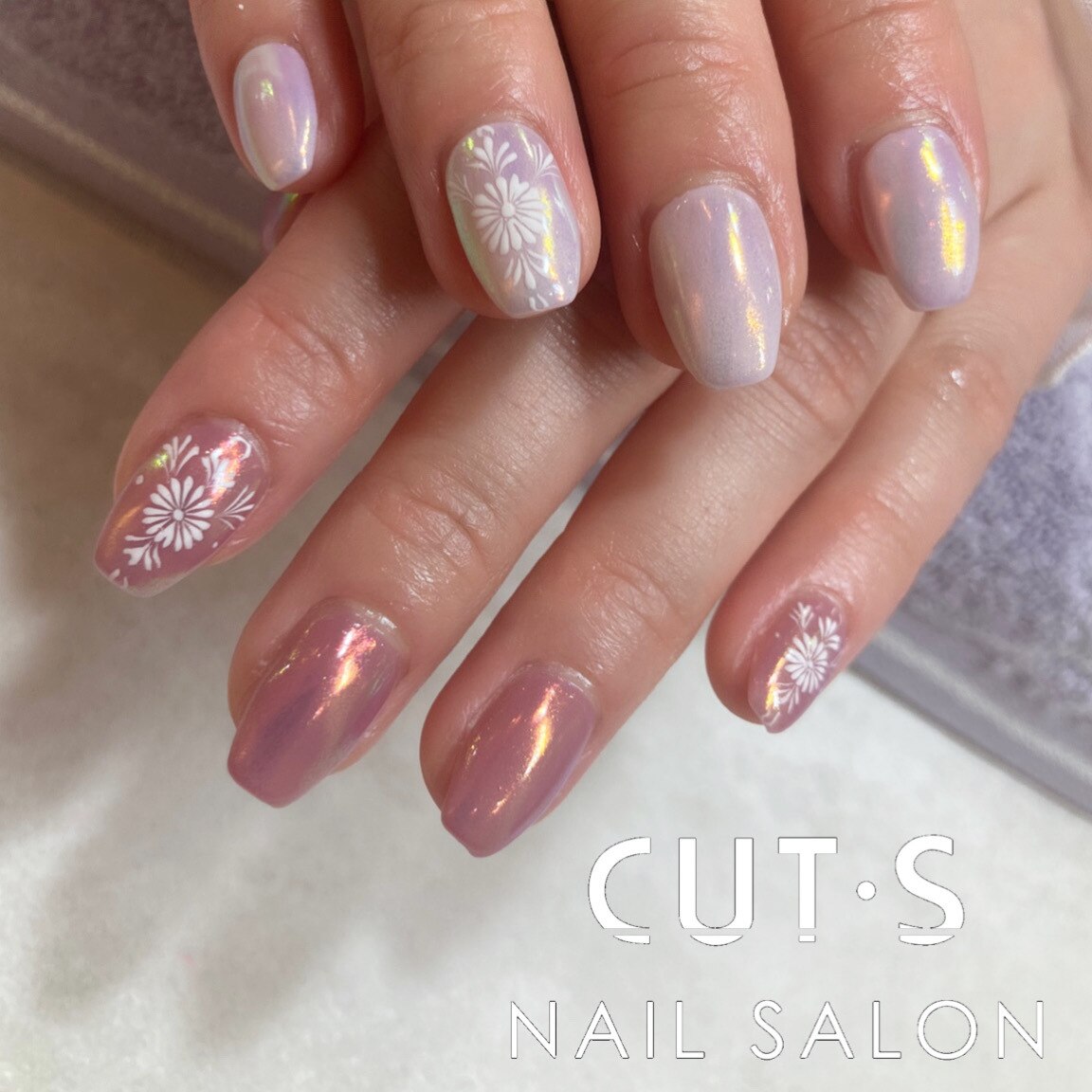 2026年冬トレンド】オーロラピンクのネイルデザイン集｜人気順｜6