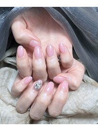 ワンカラー+スワロフスキー