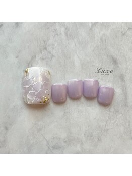 ネイルサロンリュクス (nailsalon Luxe)/手描きフラワーネイル