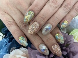 【田坂】天然石nail