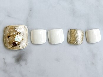 ファネル 京橋(FANELU)/ニュアンスホワイトネイル