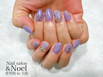 ノエル(Noel)/パープル 梅雨ネイル