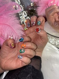 個性派ゴテゴテネイル