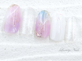 ラグジュアリーネイルズ アカバネ(Luxury Nails Akabane)/うるうる*天然石風デザイン