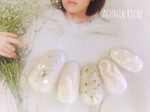 アグニークリッシェ(Agunik Riche)/【押し花ネイル】