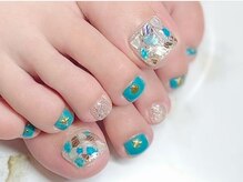 ネイルサロン アルファガーデン 町田本店(α garden)/フット2本アート●オフ込み2h