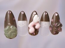 ジェミーネイル シンジュク(Jemiy nail shinjuku)/個性派ガーリー音符￥10480