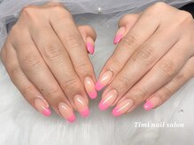 ティミネイルサロン(Timi nail salon)/バイカラーフレンチ　¥6500