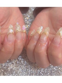 ウーワン WOO ONE/クリアベースに埋め込みオーロラ