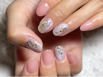 レディグリッター(Lady glitter)/マーブルニュアンスアート