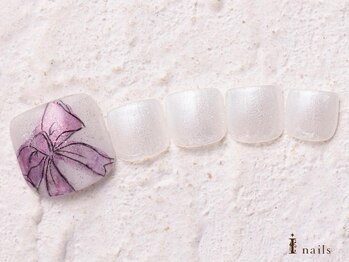 アイネイルズ 横浜WEST店(I-nails)/キラキラリボンアート9480円