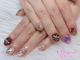 マグネット３色アートネイル！！