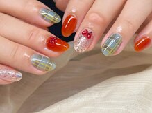 リノネイル(Lino Nail)/チェックネイル