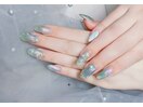 幻想的な海ネイル
