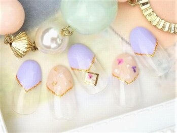 ネイルズガッシュ 大森駅前店(NAILs GUSH)/*押し花フレンチ*