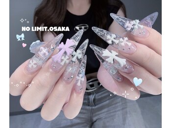 ノーリミットオオサカ 心斎橋(NOLIMIT.OSAKA)/フィルイン/長さだしネイル