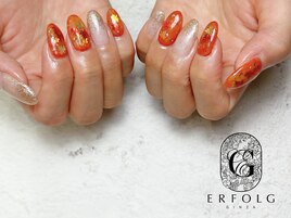 紅葉秋ネイル