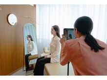 リリーフポート フェミナ鍼灸整体院 大濠公園店/検査風景：姿勢【猫背巻き肩】