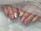 定額ネイル//マグネット夏ネイル