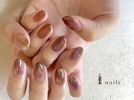 くすみニュアンスネイル