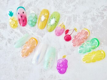 ラルネイル 大宮(Lull. nail)/フルーツアート2種類選べる♪