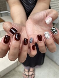 ワンカラー＋アート5本