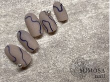 ミモザネイル(MIMOSA Nail)/うねうねニュアンス