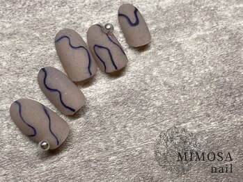 ミモザネイル(MIMOSA Nail)/うねうねニュアンス